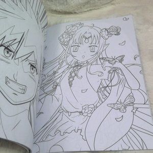 64 Page Manga Adult Coloring Book